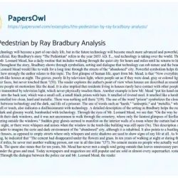 The pedestrian ray bradbury full text