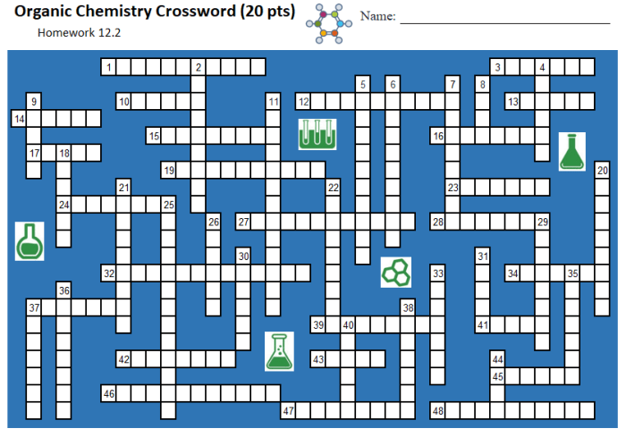 Class of organic compounds crossword