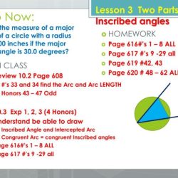 Unit 10 circles inscribed angles answer key